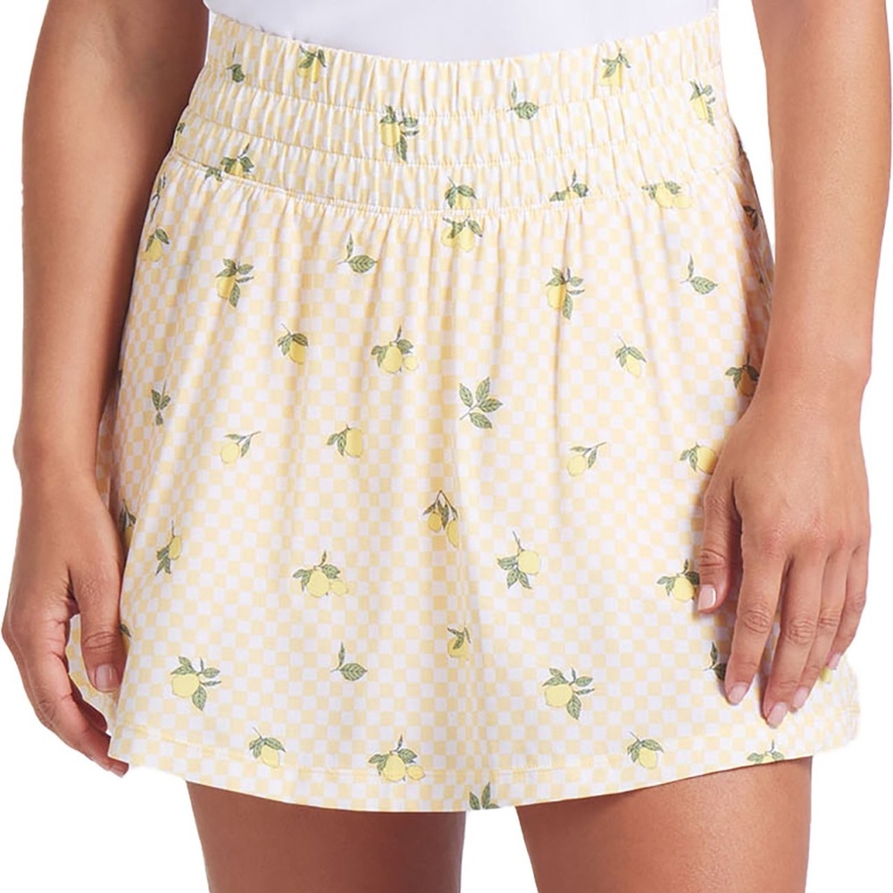 NWT Puma PWRSHAPE Sandy Printed Lemons Pattern Tennis Golf Skort Sz M $75